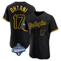 Jamed LA.Dodgers #17 Shohei Ohtani Player Black World Series Meet Snake Skin City Limited Elite Home Stitched Jerseys