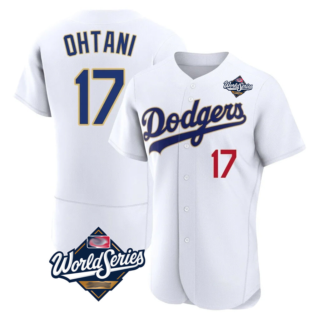 Jamed LA.Dodgers #17 Shohei Ohtani Player Gold White World Series 2026 Collection Stadium Limited Elite Stitched Jerseys