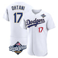 Jamed LA.Dodgers #17 Shohei Ohtani Player Gold White World Series 2026 Collection Stadium Limited Elite Stitched Jerseys