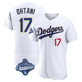 Jamed LA.Dodgers #17 Shohei Ohtani Player Gold White World Series Meet 2026 Collection Stadium Limited Elite Stitched Jerseys