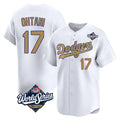Jamed LA.Dodgers #17 Shohei Ohtani Player Gold World Series Collection Limited Home Stitched Jerseys
