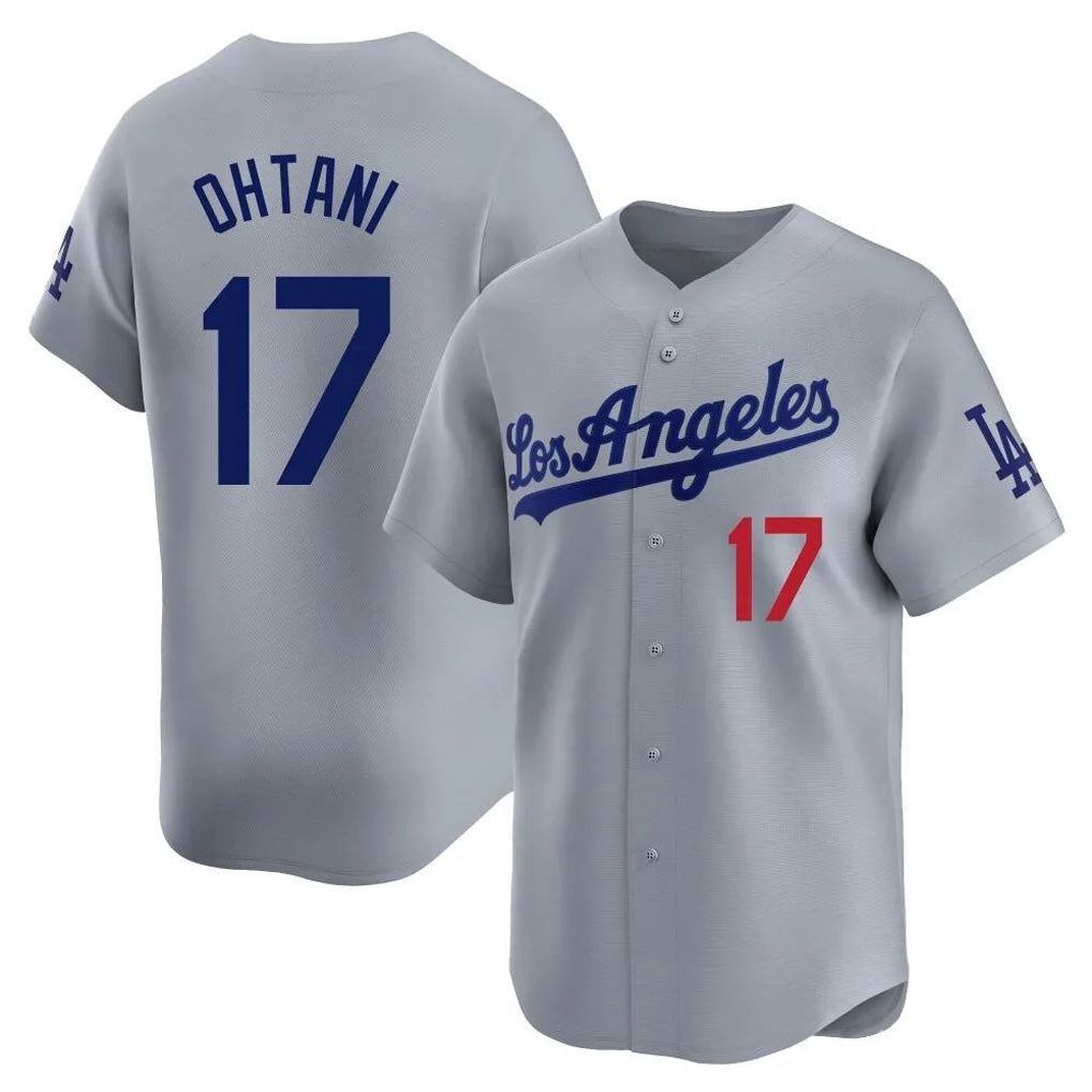 Jamed LA.Dodgers #17 Shohei Ohtani Player Gray Limited Home Stitched Jerseys
