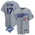 Jamed LA.Dodgers #17 Shohei Ohtani Player Gray World Series Meet Game Home Stitched Jerseys