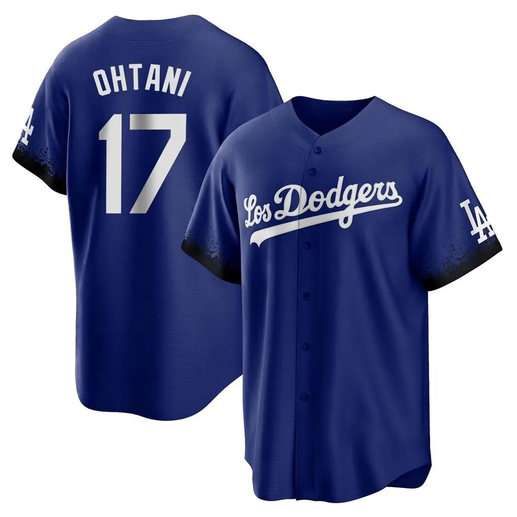 Jamed LA.Dodgers #17 Shohei Ohtani Player Royal City Connect Home Game Stitched Jerseys