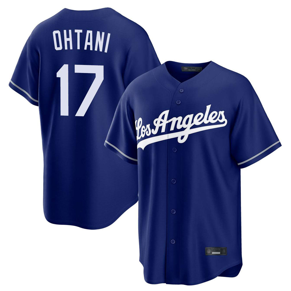 Jamed LA.Dodgers #17 Shohei Ohtani Player Royal Game Stitched Jerseys