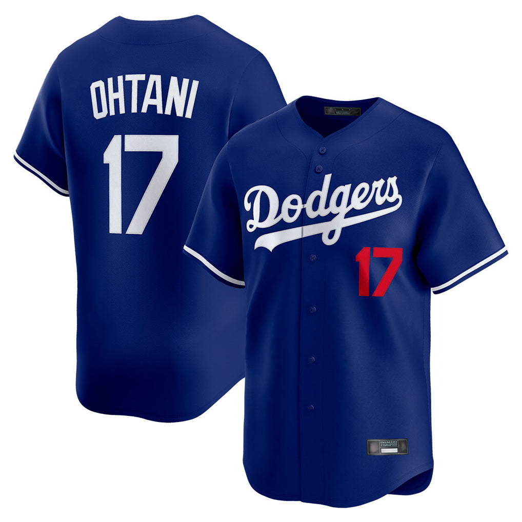 Jamed LA.Dodgers #17 Shohei Ohtani Player Royal Limited Home Stitched Jerseys