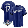 Jamed LA.Dodgers #17 Shohei Ohtani Player Royal World Series City Connect Home Game Stitched Jerseys