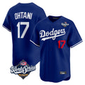Jamed LA.Dodgers #17 Shohei Ohtani Player Royal World Series Limited Home Stitched Jerseys