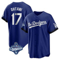 Jamed LA.Dodgers #17 Shohei Ohtani Player Royal World Series Meet City Connect Home Game Stitched Jerseys