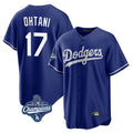 Jamed LA.Dodgers #17 Shohei Ohtani Player Royal World Series Meet Home Game Stitched Jerseys