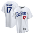 Jamed LA.Dodgers #17 Shohei Ohtani Player White Home Game Stitched Jerseys