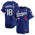 Jamed LA.Dodgers #18 Yoshinobu Yamamoto Player Royal Tokyo Series Vapor Premier Limited Stitched Jerseys