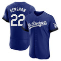 Jamed LA.Dodgers #22 Clayton Kershaw Player Royal City Connect Elite Home Stitched Jerseys