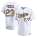 Jamed LA.Dodgers #23 Kyle Tucker Player Gold Collection Limited Home Stitched Jerseys