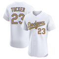 Jamed LA.Dodgers #23 Kyle Tucker Player Gold Limited Elite Home Stitched Jerseys
