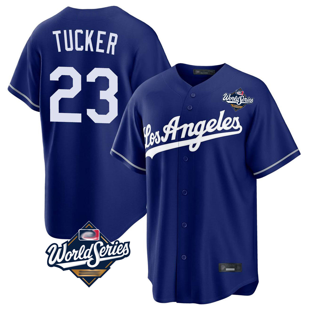 Jamed LA.Dodgers #23 Kyle Tucker Player Royal World Series Game Stitched Jerseys