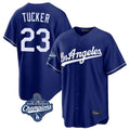 Jamed LA.Dodgers #23 Kyle Tucker Player Royal World Series Meet Game Stitched Jerseys
