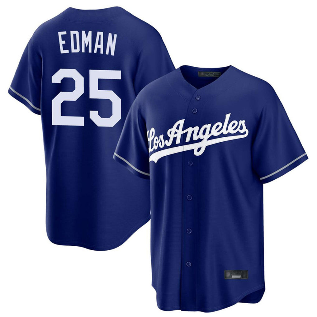 Jamed LA.Dodgers #25 Tommy Edman Player Royal Game Stitched Jerseys