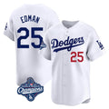 Jamed LA.Dodgers #25 Tommy Edman Player White World Series Meet Limited Home Stitched Jerseys