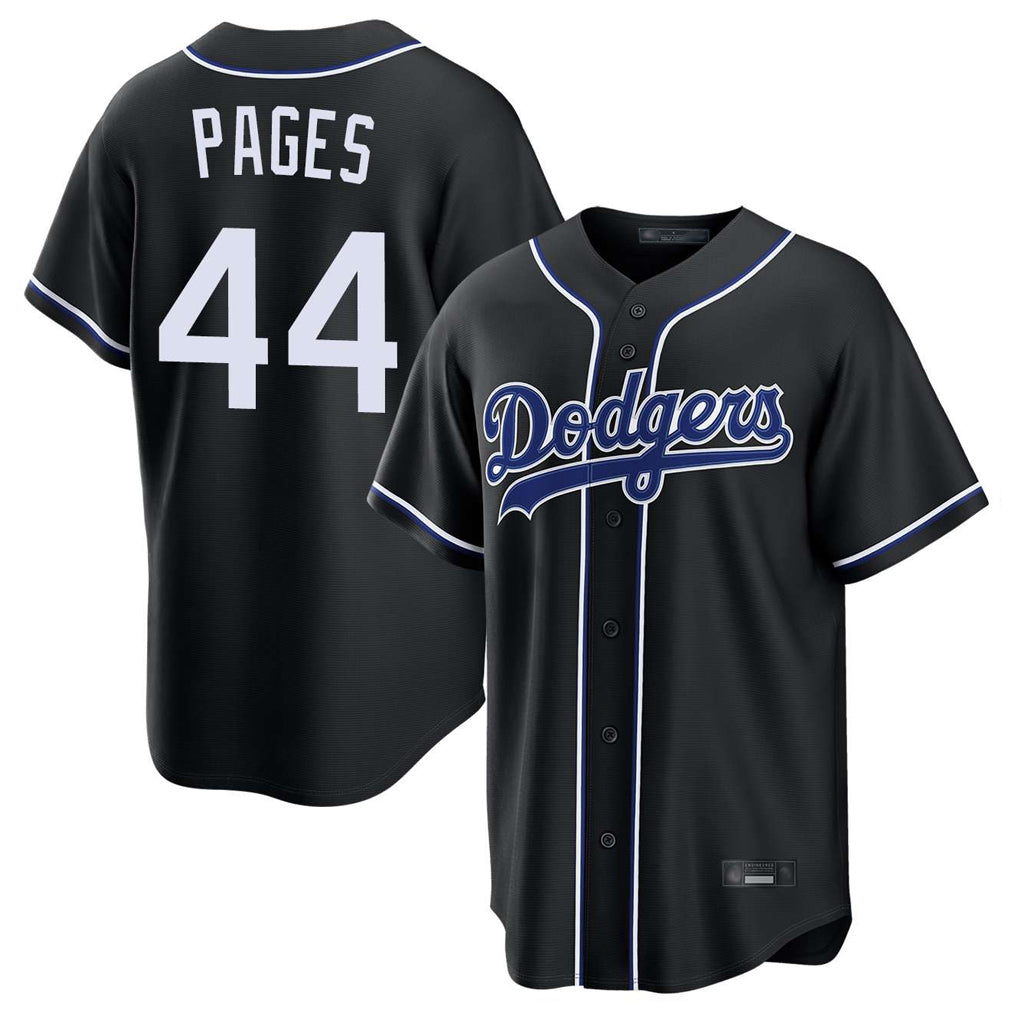Jamed LA.Dodgers #44 Andy Pages Player Black Carbon Limited Home Stitched Jerseys
