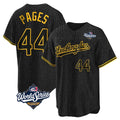 Jamed LA.Dodgers #44 Andy Pages Player Black Gold World Series Limited Home Stitched Jerseys