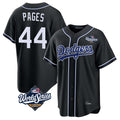 Jamed LA.Dodgers #44 Andy Pages Player Black World Series Carbon Limited Home Stitched Jerseys