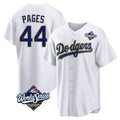 Jamed LA.Dodgers #44 Andy Pages Player Gold White World Series 2026 Collection Stadium Game Stitched Jerseys