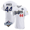 Jamed LA.Dodgers #44 Andy Pages Player Gold White World Series 2026 Collection Stadium Limited Elite Stitched Jerseys