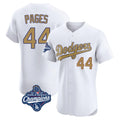 Jamed LA.Dodgers #44 Andy Pages Player Gold World Series Meet Limited Elite Home Stitched Jerseys