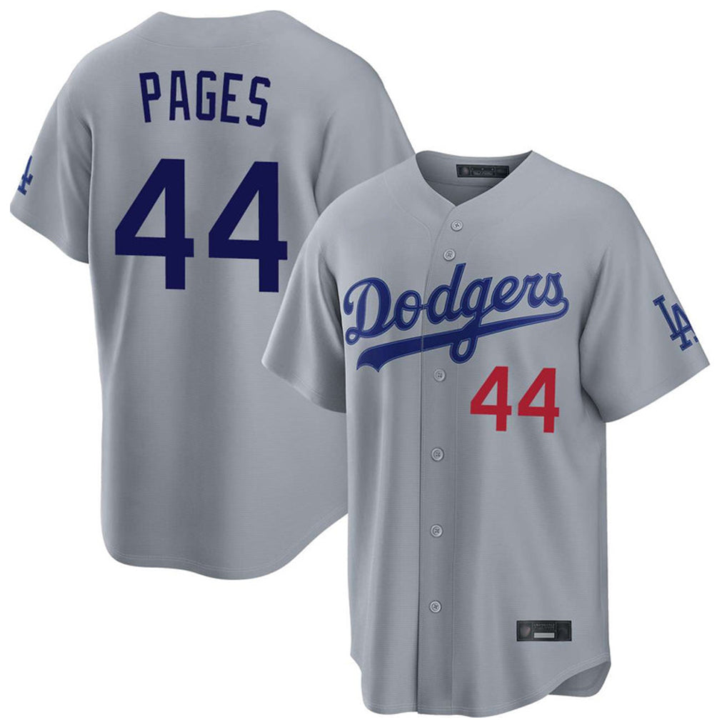 Jamed LA.Dodgers #44 Andy Pages Player Gray Game Limited Home Stitched Jerseys