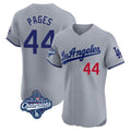 Jamed LA.Dodgers #44 Andy Pages Player Gray World Series Meet Limited Elite Home Stitched Jerseys
