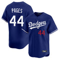 Jamed LA.Dodgers #44 Andy Pages Player Royal Limited Home Stitched Jerseys