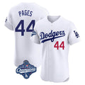 Jamed LA.Dodgers #44 Andy Pages Player White World Series Meet Limited Elite Home Stitched Jerseys
