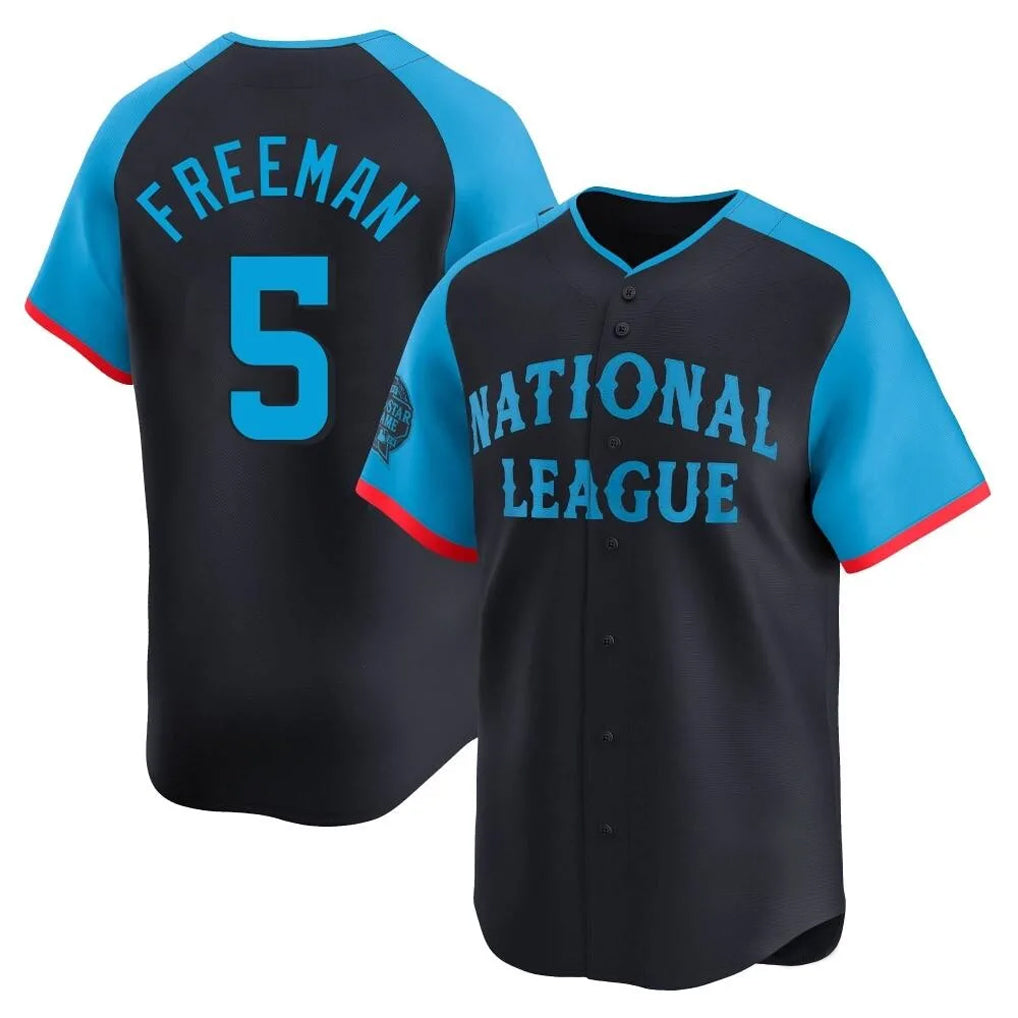 Jamed LA.Dodgers #5 Freddie Freeman Player Black National League All-Star Limited Home Stitched Jerseys