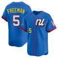 Jamed LA.Dodgers #5 Freddie Freeman Player Blue All-Star Limited Home Stitched Jerseys