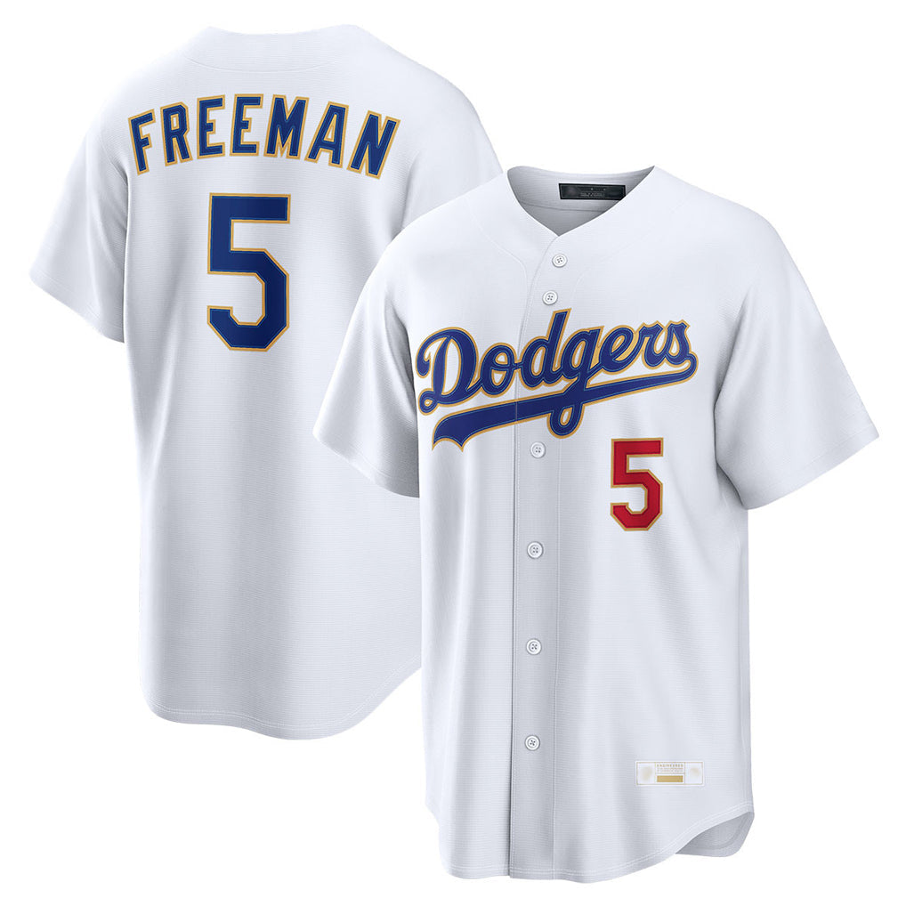 Jamed LA.Dodgers #5 Freddie Freeman Player White 2026 Collection Stadium Limited Stitched Jerseys
