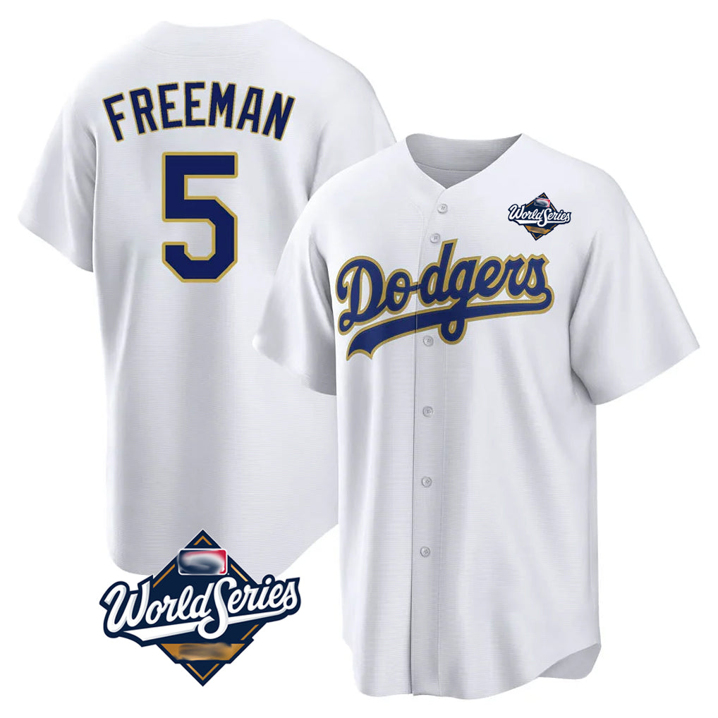 Jamed LA.Dodgers #5 Freddie Freeman Player White World Series 2026 Collection Stadium Game Stitched Jerseys