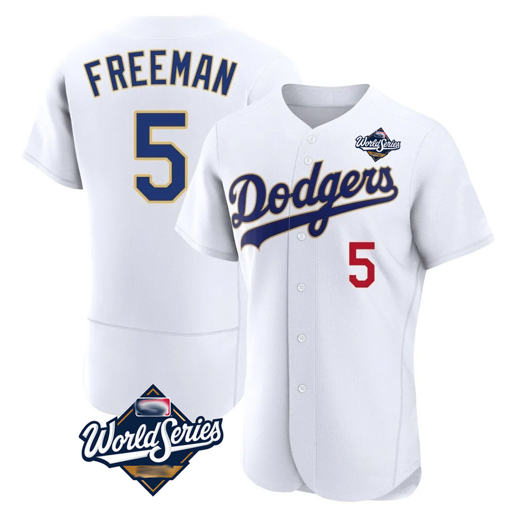Jamed LA.Dodgers #5 Freddie Freeman Player White World Series 2026 Collection Stadium Limited Elite Stitched Jerseys