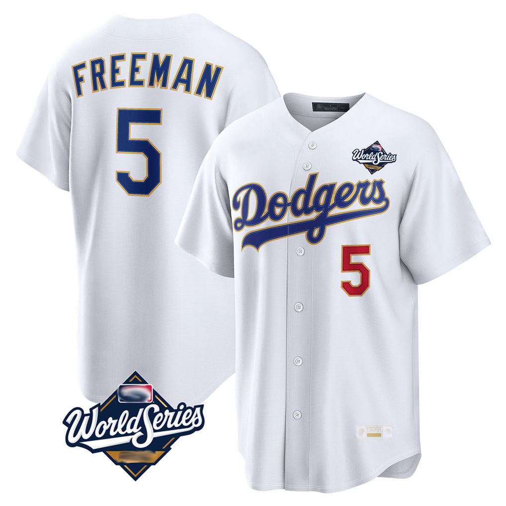 Jamed LA.Dodgers #5 Freddie Freeman Player White World Series 2026 Collection Stadium Limited Stitched Jerseys