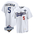 Jamed LA.Dodgers #5 Freddie Freeman Player White World Series 2026 Collection Stadium Limited Stitched Jerseys