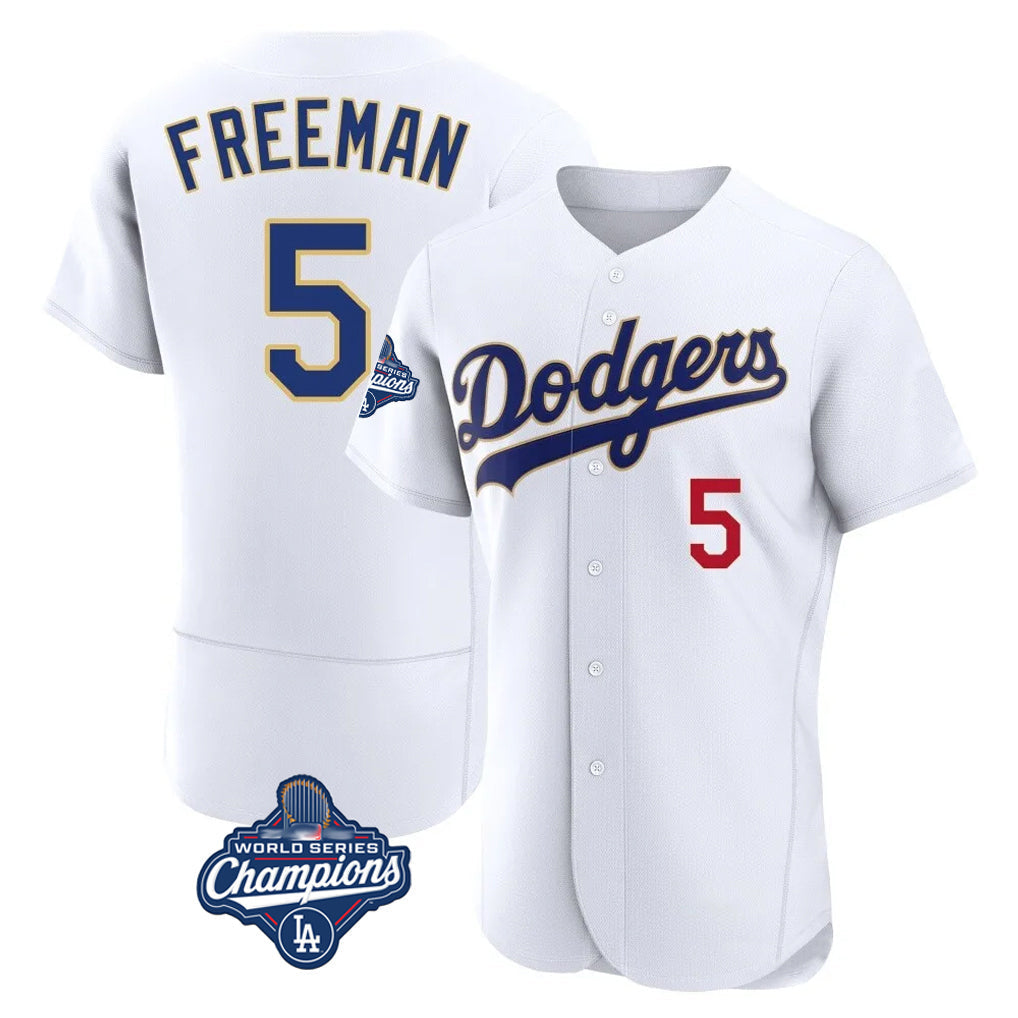Jamed LA.Dodgers #5 Freddie Freeman Player White World Series Meet 2026 Collection Stadium Limited Elite Stitched Jerseys