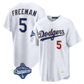 Jamed LA.Dodgers #5 Freddie Freeman Player White World Series Meet 2026 Collection Stadium Limited Stitched Jerseys