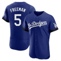 Jamed LA.Dodgers #5 Freddie Freeman Player Royal City Connect Elite Home Stitched Jerseys