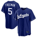 Jamed LA.Dodgers #5 Freddie Freeman Player Royal Game Stitched Jerseys