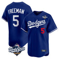 Jamed LA.Dodgers #5 Freddie Freeman Player Royal World Series Limited Home Stitched Jerseys