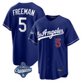 Jamed LA.Dodgers #5 Freddie Freeman Player Royal World Series Meet Game Home Stitched Jerseys
