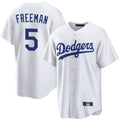 Jamed LA.Dodgers #5 Freddie Freeman Player White Game Home Stitched Jerseys