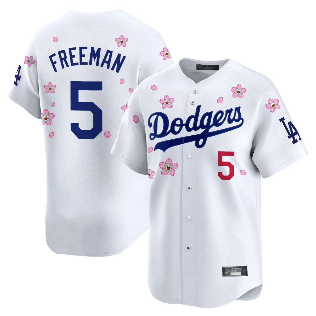 Jamed LA.Dodgers #5 Freddie Freeman Player White Tokyo Series Vapor Premier Limited Stitched Jerseys