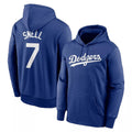 Jamed LA.Dodgers #7 Blake Snell Player Blue Limited Hoodie Stitched Jerseys
