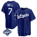 Jamed LA.Dodgers #7 Blake Snell Player Royal Game World Series Meet Home Stitched Jerseys